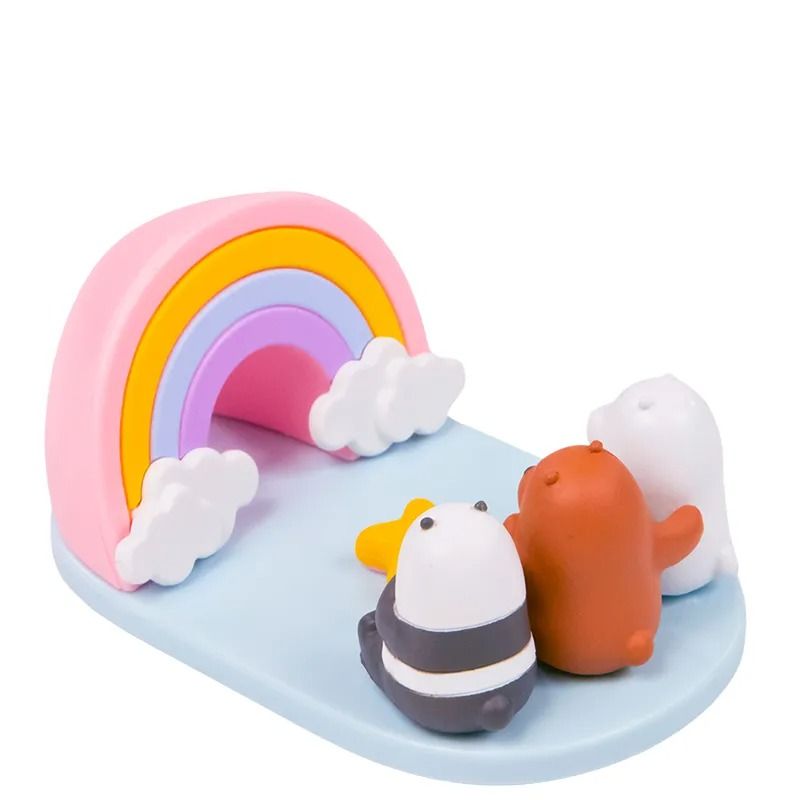 Miniso We Bare Bears Collection 4.0 Desk Phone Holder(Watch the Rainbow)