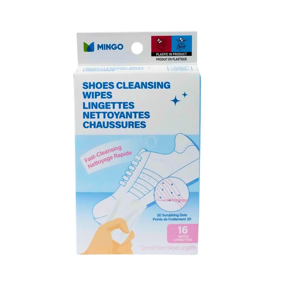Miniso MINGO Shoes Cleansing Wipes (16 Individual Packets)