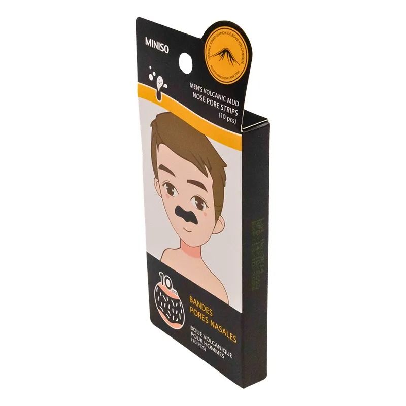 Miniso Men’s Volcanic Mud Nose Pore Strips (10 pcs)