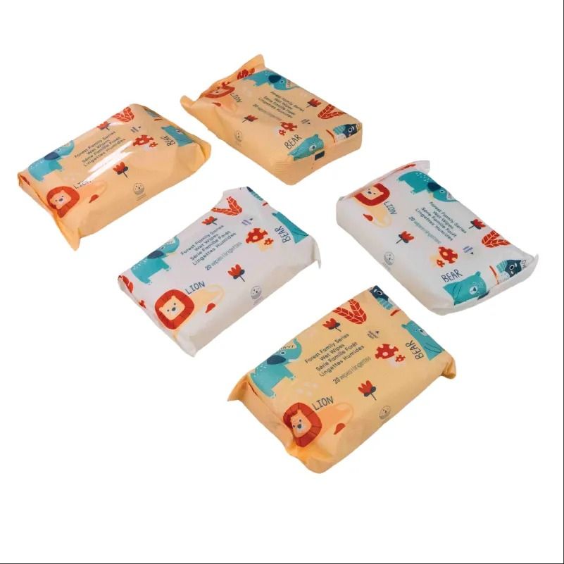 Miniso Forest Family Series Wet Wipes (20 Wipes×5 Packs)