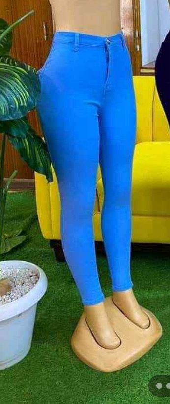 Classic blue skinny/slim denim trouser/ jeans Women' Work Casual Pants with Super Stretch Comfortable Skinny Legs for Work (sizes 27, 28, 30, 32, 34)