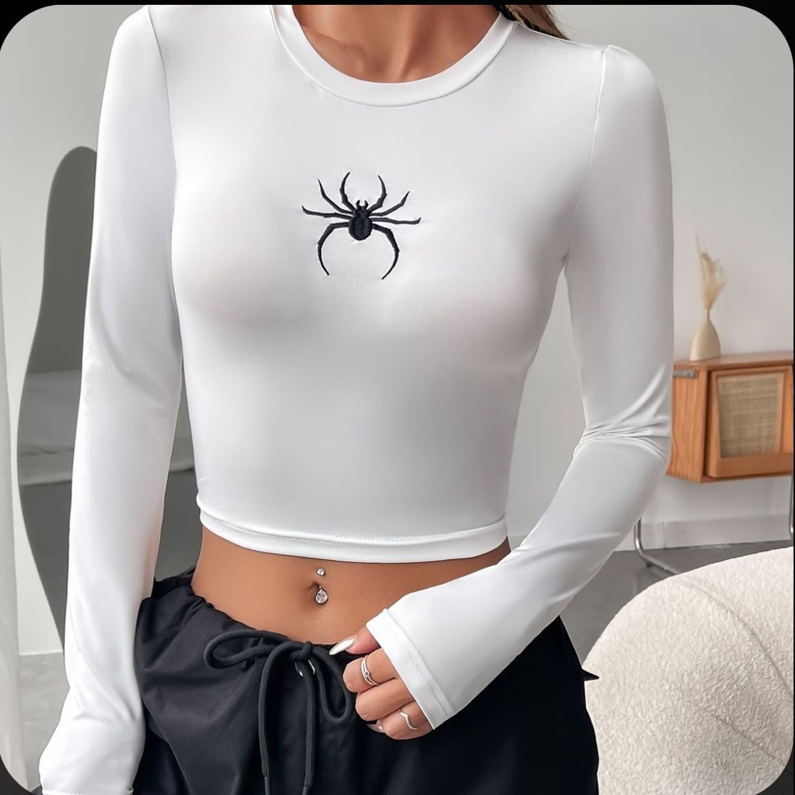 Classic and high quality Women's Tight Tight T-Shirts with Double Lining, Long Sleeve Crew Neck, Crop Tops, Basic Tee Top a must-have for any autumn or winter outfit for ladies.