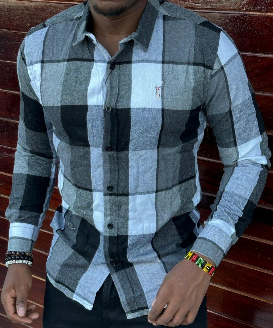 High quality checked/ stripped/ box/ checkered and classic Men's Long Sleeve heavy cotton Dress Shirts with a Solid Slim Fit Hipster Style