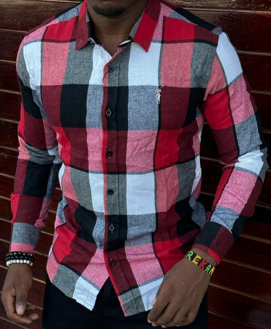 High quality checked/ stripped/ box/ checkered and classic Men's Long Sleeve heavy cotton Dress Shirts with a Solid Slim Fit Hipster Style