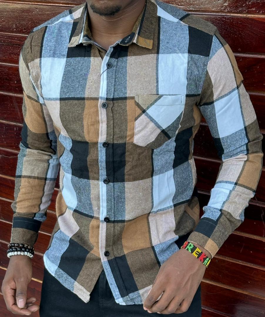 High quality checked/ stripped/ box/ checkered and classic Men's Long Sleeve heavy cotton Dress Shirts with a Solid Slim Fit Hipster Style