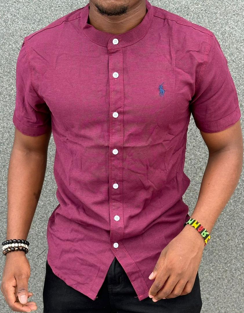 High quality plain official fashionable timeless and classic Men's Long Sleeve heavy cotton Dress Shirts with a Solid Slim Fit Hipster Style