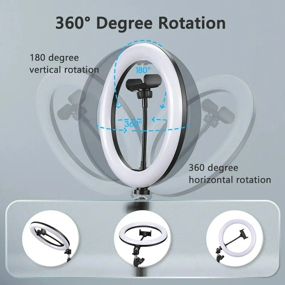 12 Inch LED Ring Light with Phone Holder (ONLY) | Vlogging Ring Light | Makeup Ring Light | Studio Ring Light