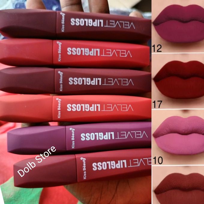 Kiss Beauty 3PCs Sexy Bold Waterproof Lip Matte Liquid Lipstick+FreeGift