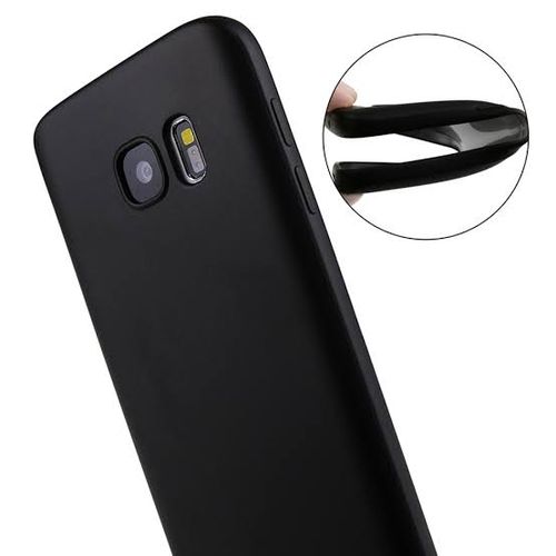 Silicone Cover Case For Samsung Galaxy S7 Edge BLACK