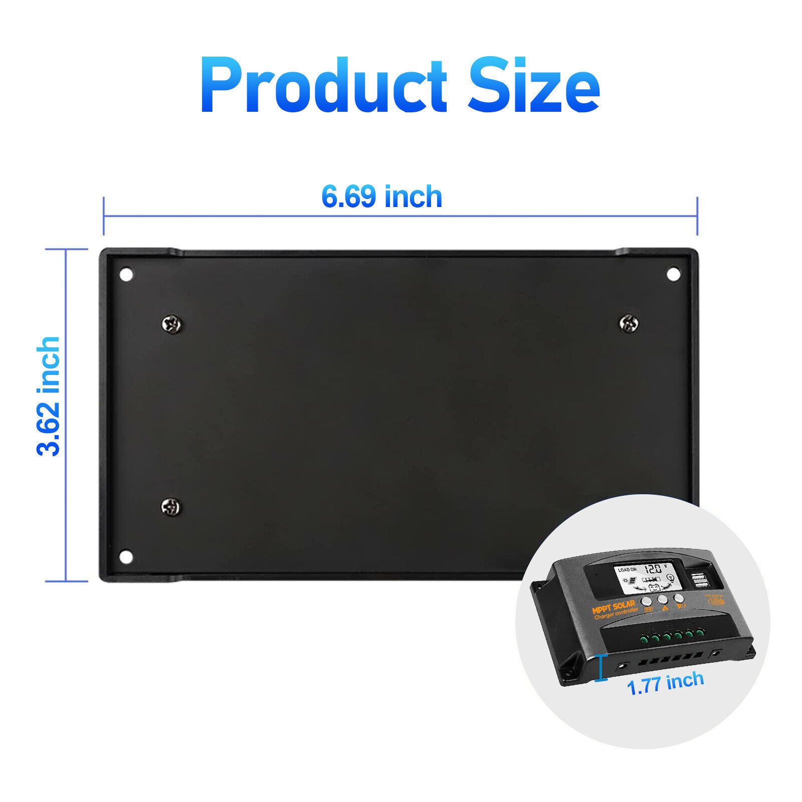 30A/40A/60A MPPT Solar Panel Battery Charge Controller Auto Focus Tracking 12V/24V