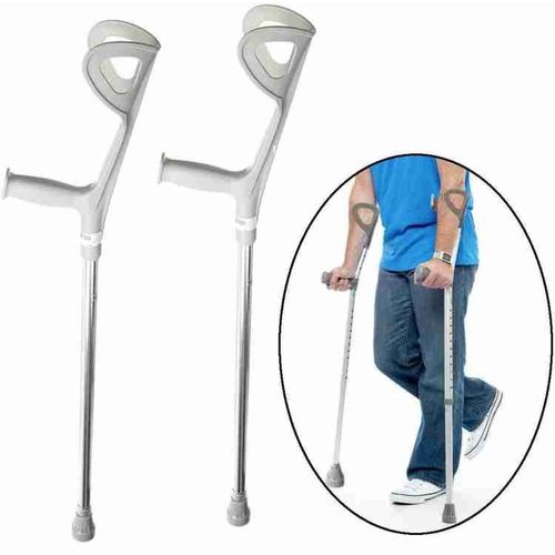 Ergotech Forearm Crutches By FDI 1 Pair/2 Crutches Grey