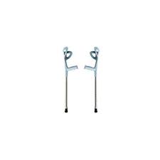 Ergotech Forearm Crutches By FDI 1 Pair/2 Crutches Grey