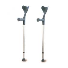 Ergotech Forearm Crutches By FDI 1 Pair/2 Crutches Grey