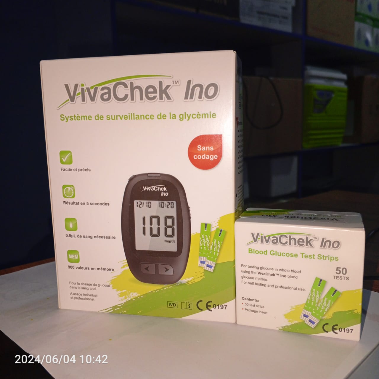 VIVACHEK INO GLUCOSE TEST METER /sugar machine/glucose machine+ 50 STRIPSVIVACHEK INO GLUCOSE TEST METER + 50 STRIPS