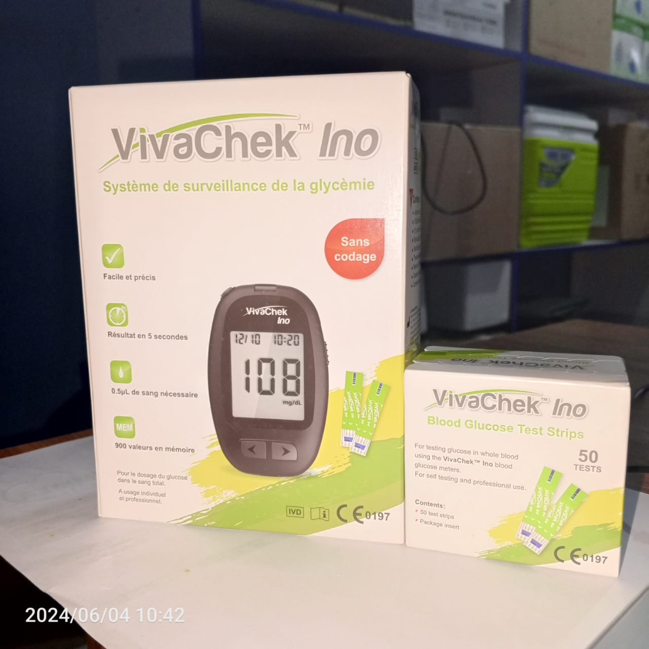 VIVACHEK INO GLUCOSE TEST METER /sugar machine/glucose machine+ 50 STRIPSVIVACHEK INO GLUCOSE TEST METER + 50 STRIPS