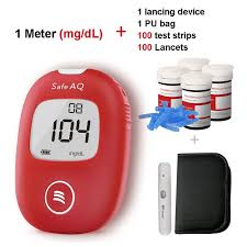 Sinocare Blood Glucose Meter Safe AQ Smart MgdL MmolLDiabetes Glucometer Kit Test Stripscets Painless Blood Sugar Tester
Sinocare Blood Glucose Meter Safe AQ Smart MgdL MmolLDiabetes Glucometer Kit Te