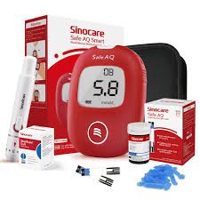 Sinocare Blood Glucose Meter Safe AQ Smart MgdL MmolLDiabetes Glucometer Kit Test Stripscets Painless Blood Sugar Tester
Sinocare Blood Glucose Meter Safe AQ Smart MgdL MmolLDiabetes Glucometer Kit Te