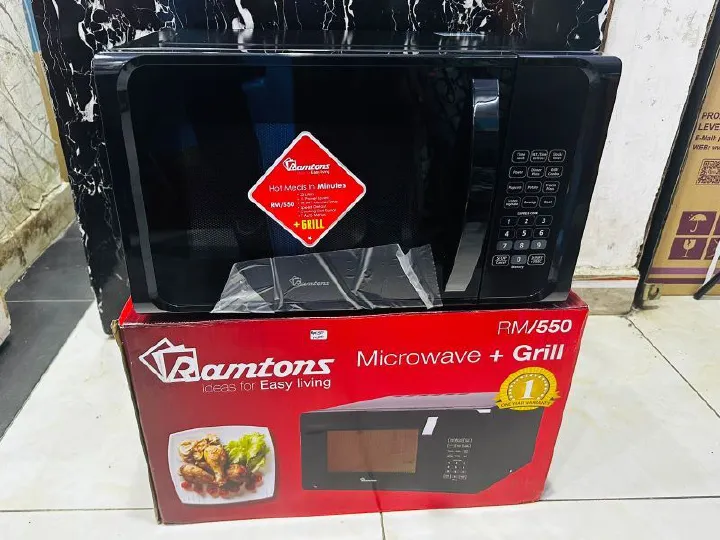 RAMTONS 23 LITRES MICROWAVE+GRILL BLACK- RM/550