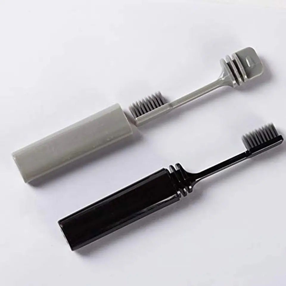 1pcs Portable Folding Bamboo Products Travel Toothbrush Camping Hiking Outdoor Easy To Carry Foldable Portable Toothbrushes