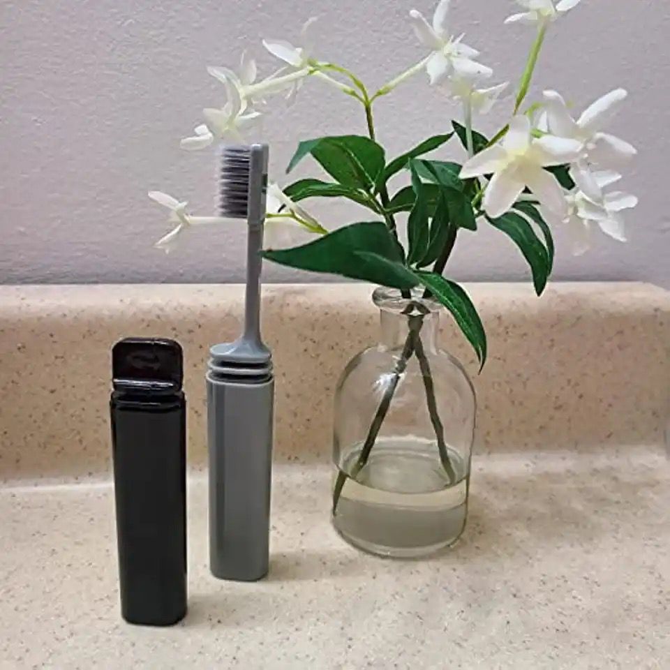 1pcs Portable Folding Bamboo Products Travel Toothbrush Camping Hiking Outdoor Easy To Carry Foldable Portable Toothbrushes