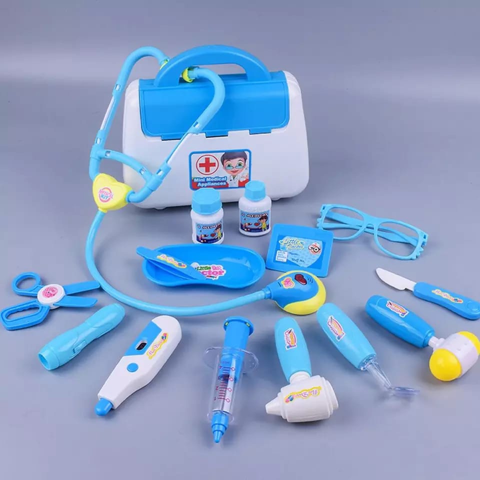 OFFER!! 17pcs/ set Children Medical Playset Doctor's pretend Kit for Kids Mini Pretend and Play Medical Toys Set
