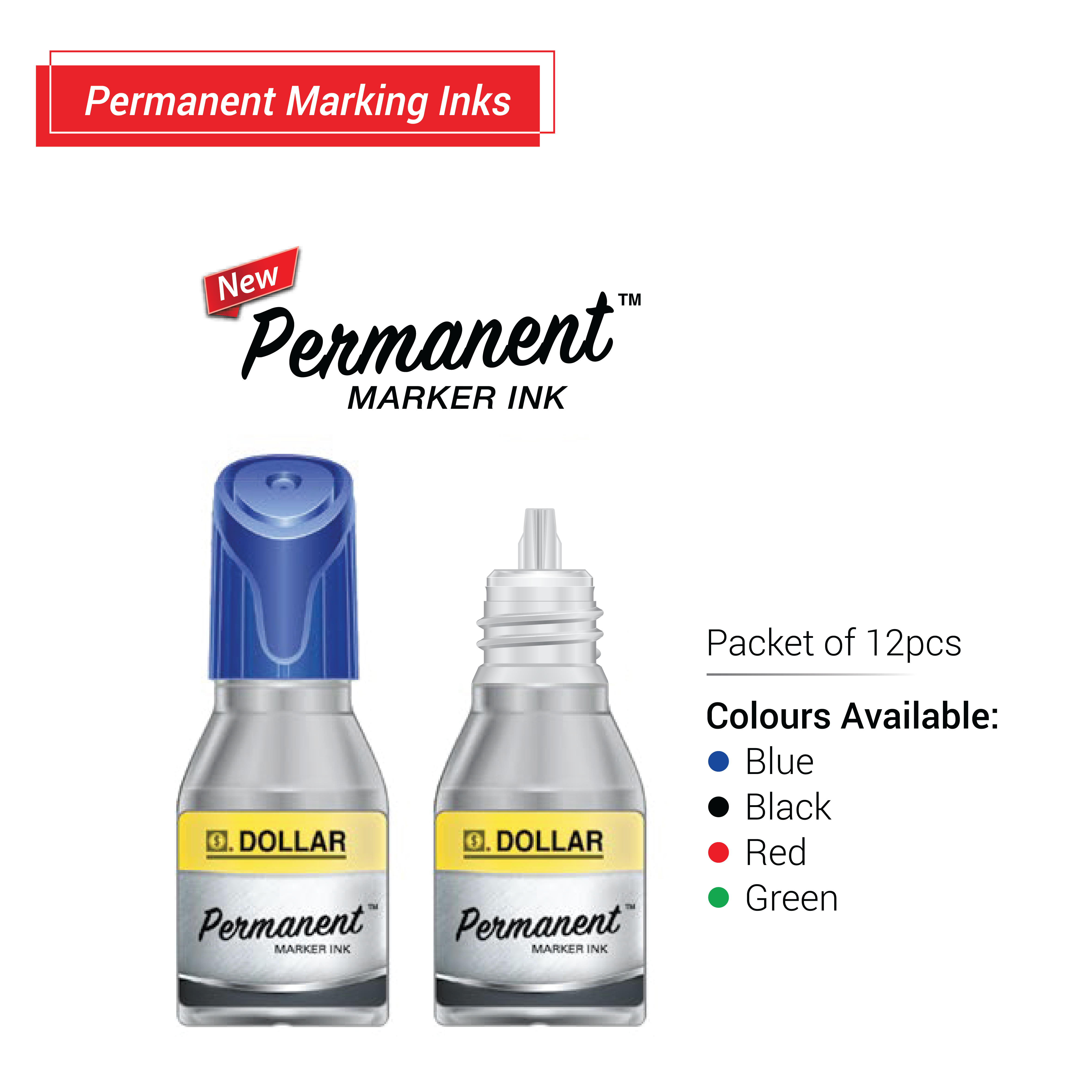 Best price for PERMANENT MARKING INKS 15ML Color-Black 1000162381