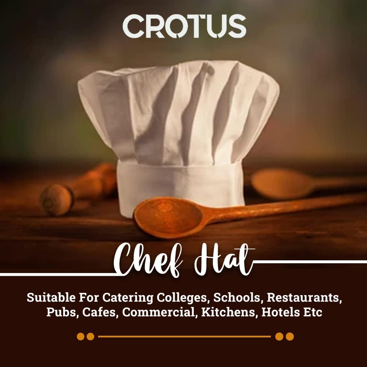 Chef Hat Adult Adjustable Unisex Hotel/Cafe/Restaurants Chef Hat, Elastic Baker Kitchen Cooking Chef Cap, White