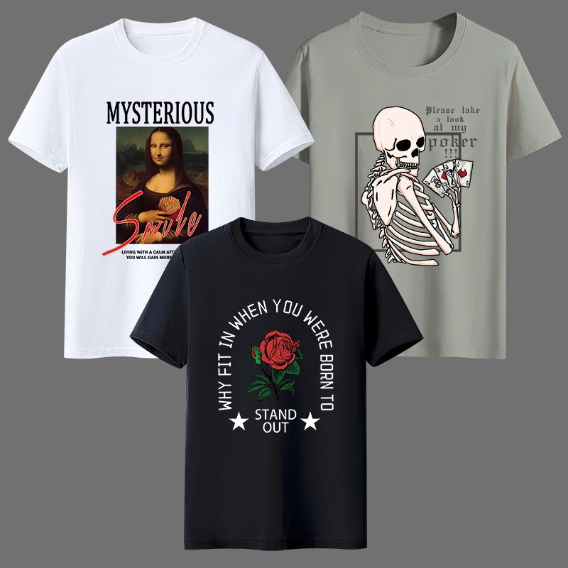 【3 pieces 】 Short sleeve T-shirt Men 1102