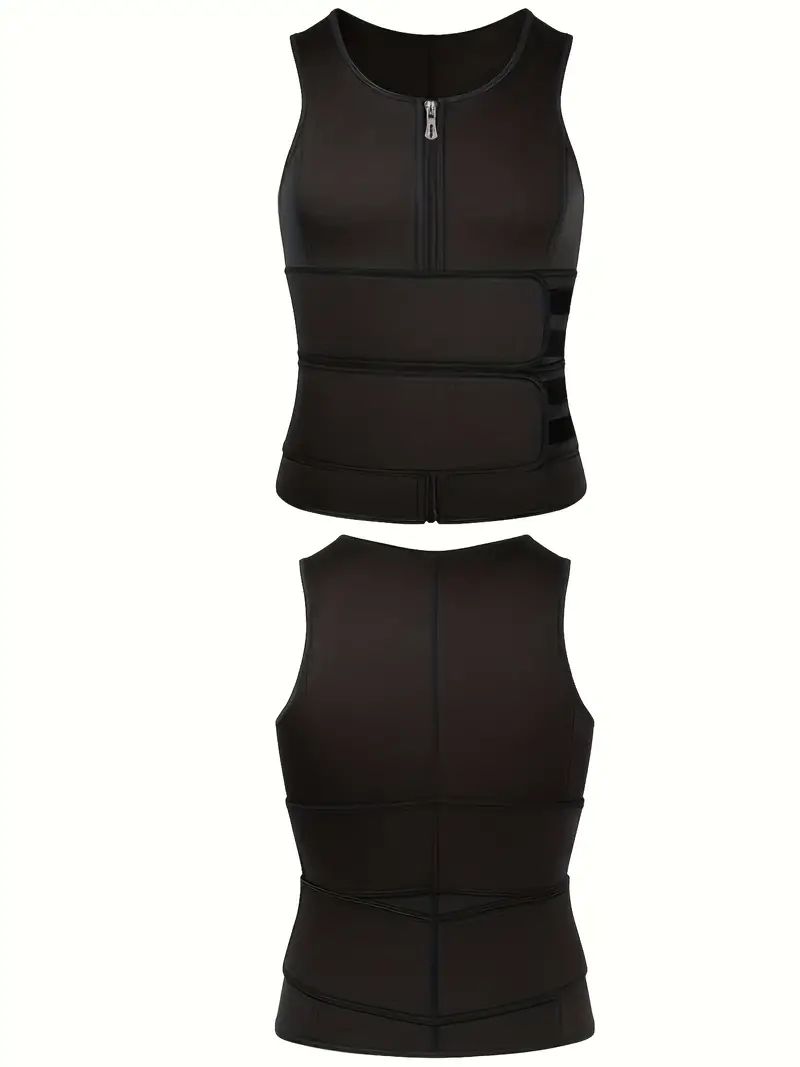 Sauna Double Belt Vest Male Sports Vest Gym Shirt Neoprene Suddenly And Violently Sweat Suit