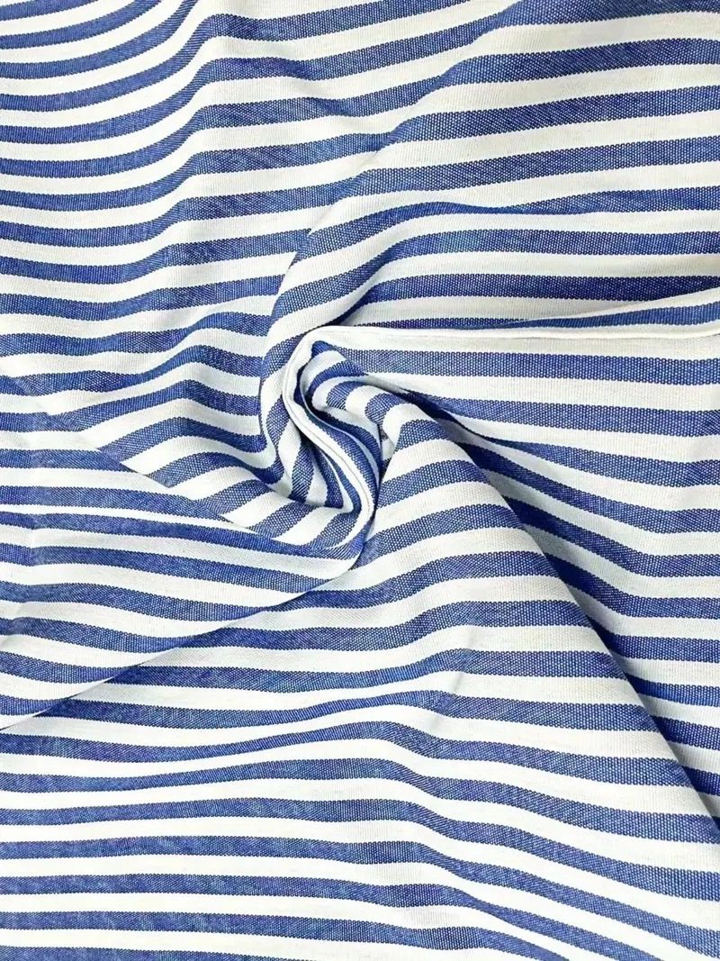 Striped Print Crew Neck Dress, Casual Sleeveless Dress With Pockets, Women's Clothing