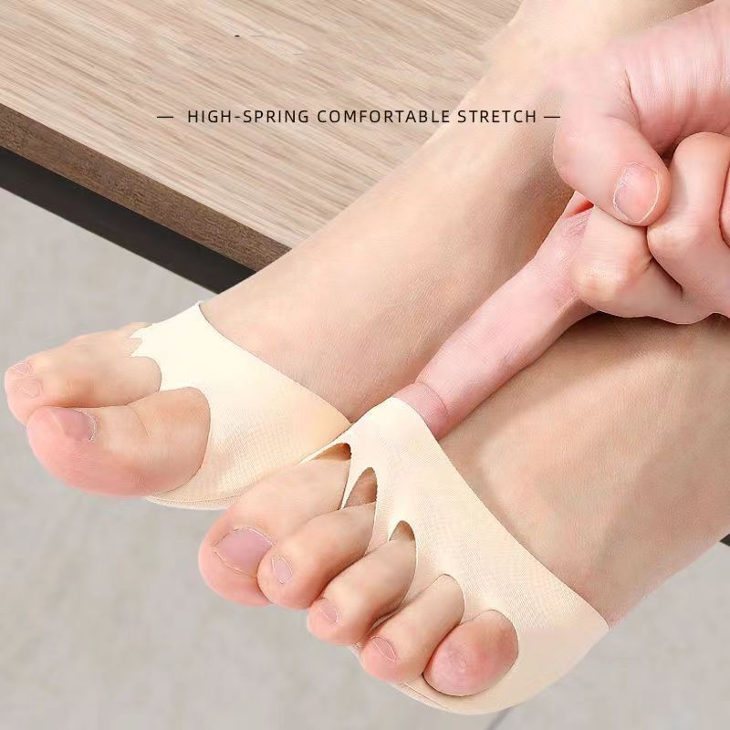 4 pairs  Toes Forefoot Pads for Women High Heels Half Insoles Foot Pain Care Absorbs Shock Socks Toe Pad Massaging Toe Pad