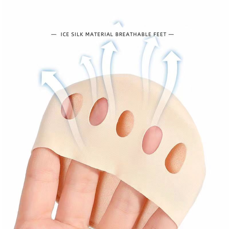 4 pairs  Toes Forefoot Pads for Women High Heels Half Insoles Foot Pain Care Absorbs Shock Socks Toe Pad Massaging Toe Pad
