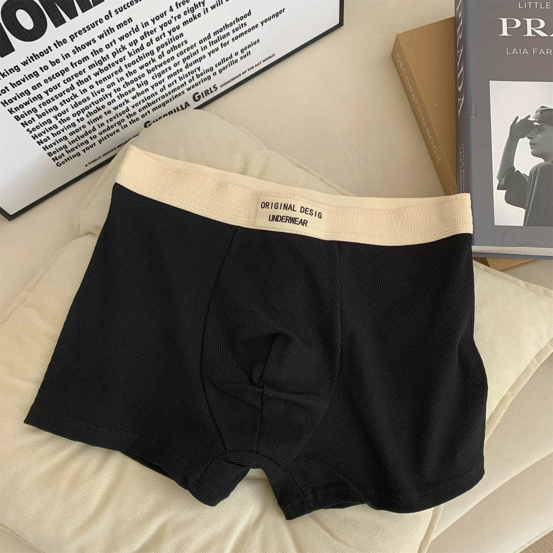 3pc Men cotton Underwear Man Underpants Boxer Shorts Breathable Male Boy Sports Underpants Male U Convex Underwear Male Undergarments