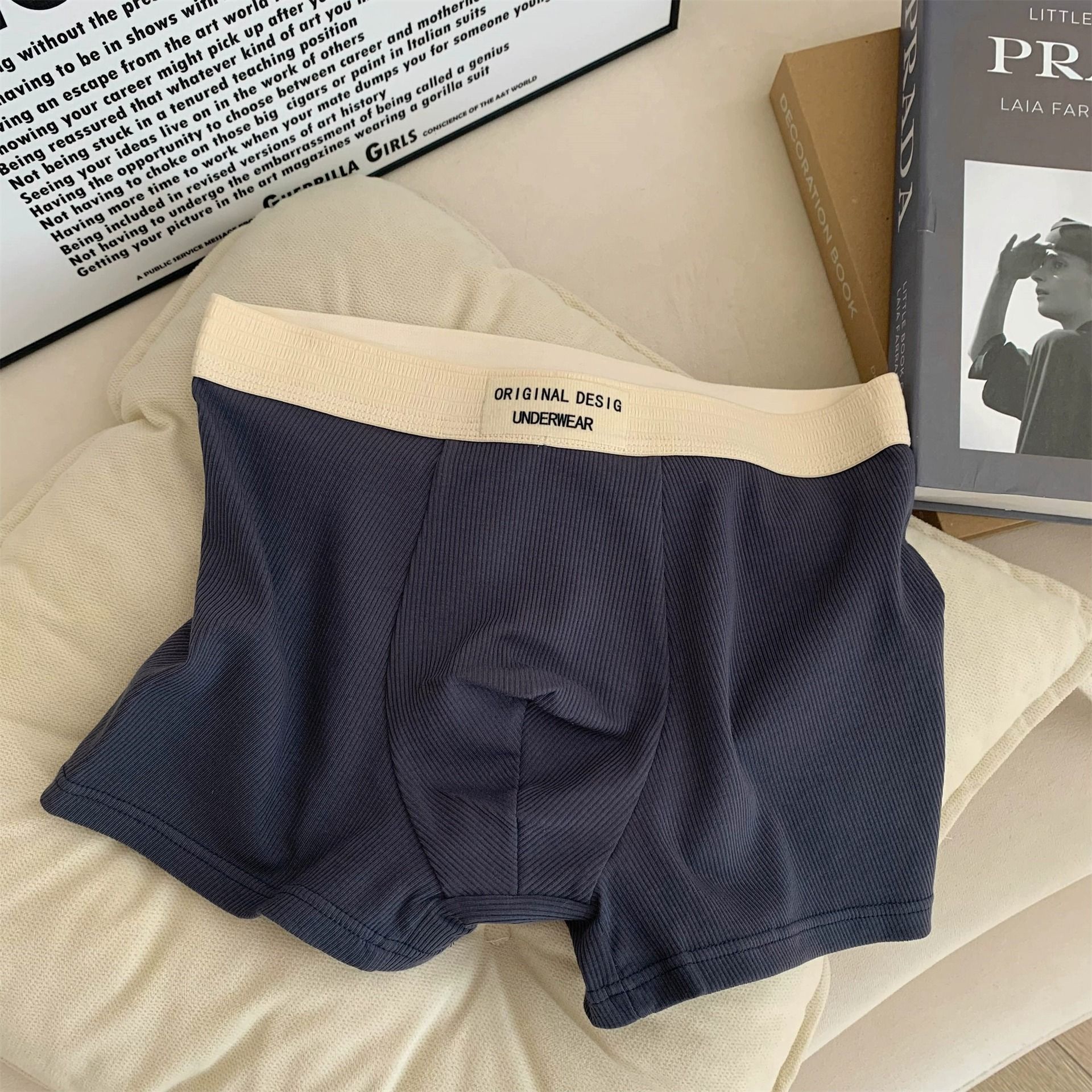 3pc Men cotton Underwear Man Underpants Boxer Shorts Breathable Male Boy Sports Underpants Male U Convex Underwear Male Undergarments