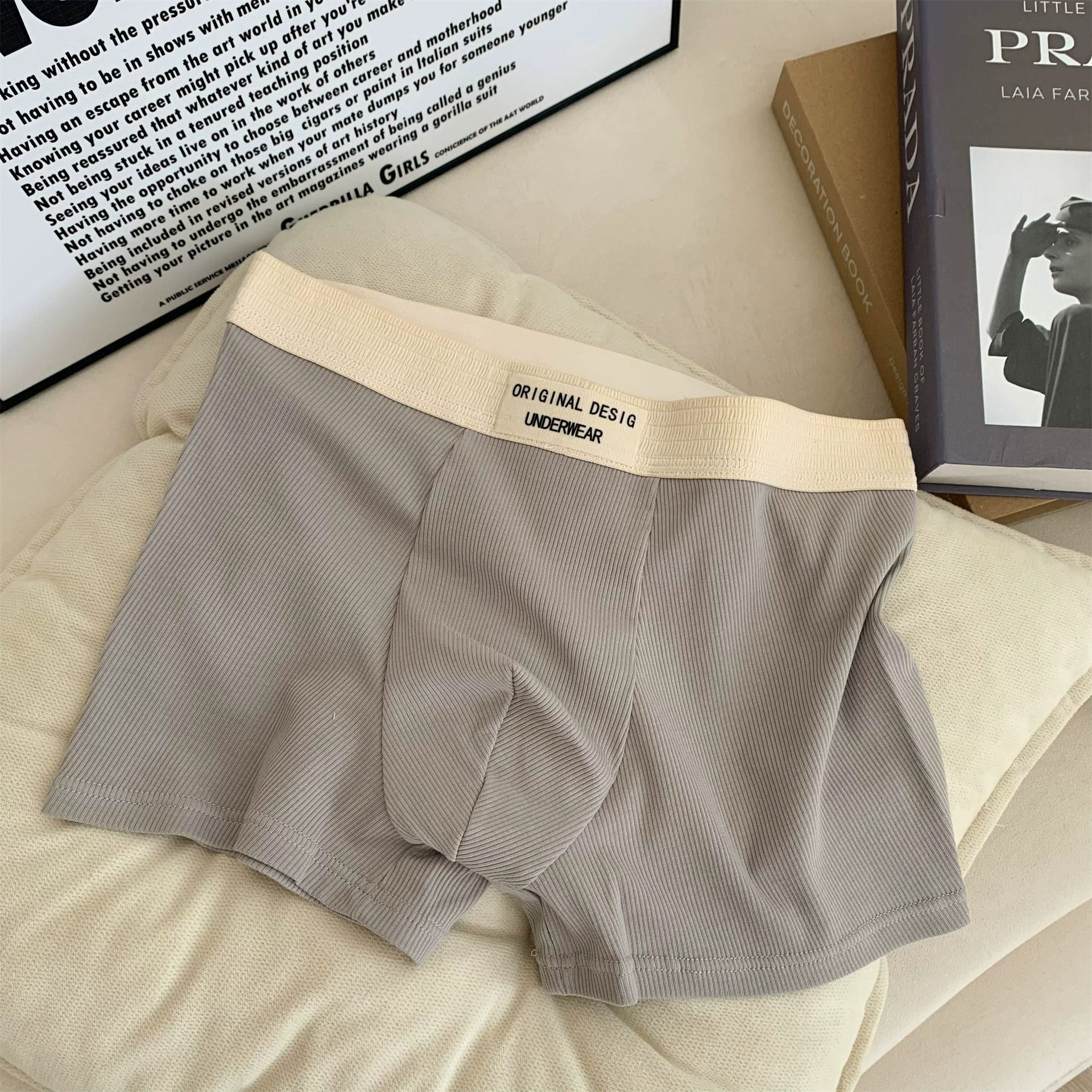 3pc Men cotton Underwear Man Underpants Boxer Shorts Breathable Male Boy Sports Underpants Male U Convex Underwear Male Undergarments