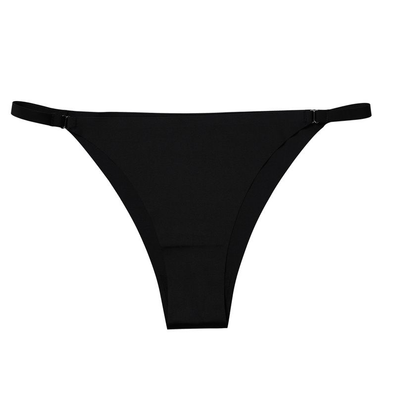 4Pcs Ladies Ice Silk Briefs Middle Waist Quick Dry Hip Lifting Ladies Thongs  Seamless Solid color Stretch Panties Women Underwear Seamless Thong  Sexy Ladies Briefs deep V Middle waist seamless brief