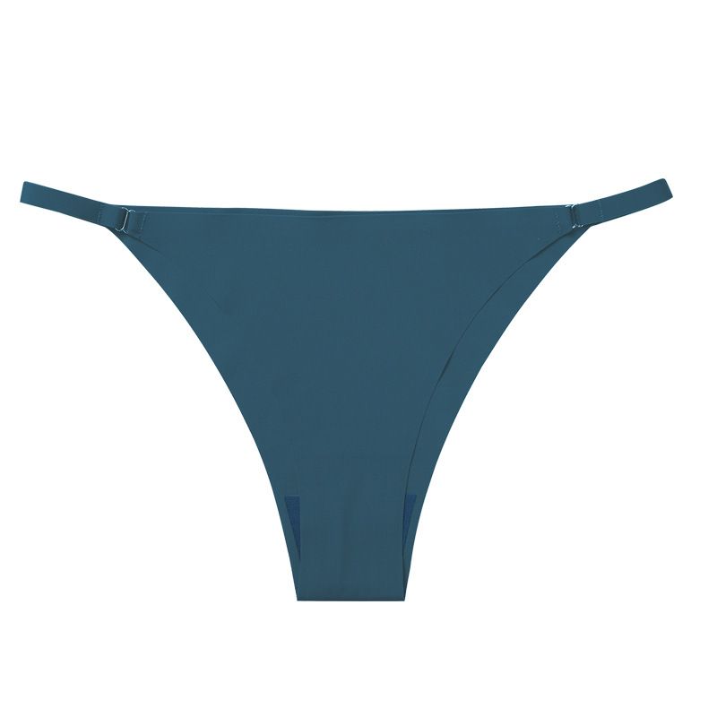 4Pcs Ladies Ice Silk Briefs Middle Waist Quick Dry Hip Lifting Ladies Thongs  Seamless Solid color Stretch Panties Women Underwear Seamless Thong  Sexy Ladies Briefs deep V Middle waist seamless brief