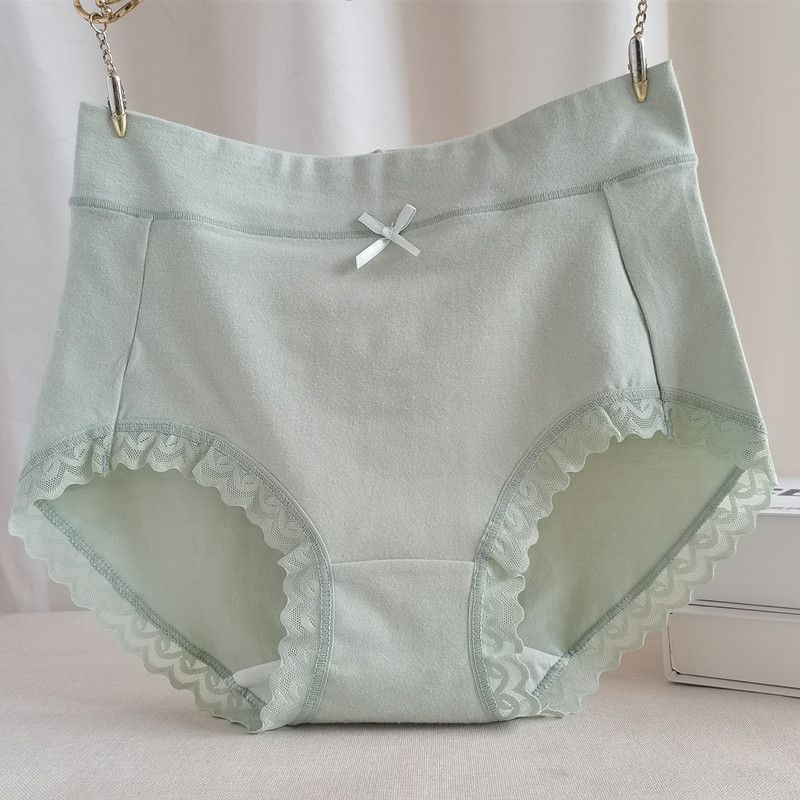 3pcs High Elasticity middle Waist Abdomen Hip Raise Pure Cotton  Large Size Ladies Panties  Pure Cotton Women Underwear Panties Seamless Hipster Panties Ladies Bikini High Elasticity Girls Briefs