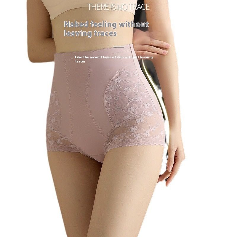Shaper Panties Lace Shapers High Waist Tummy Tuck Girdle Tights Tummy Control Shorts High Waist Panty Solid Color Skin Friendly Shapewear  High Waist Slimming Tummy Control Knickers Pants Briefs
