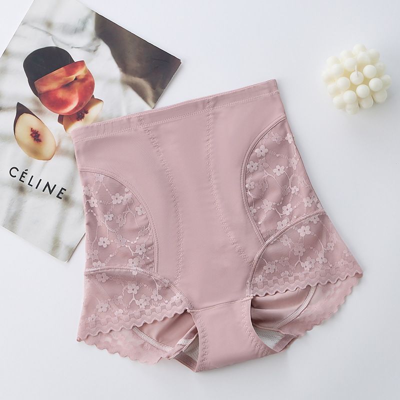 Shaper Panties Lace Shapers High Waist Tummy Tuck Girdle Tights Tummy Control Shorts High Waist Panty Solid Color Skin Friendly Shapewear  High Waist Slimming Tummy Control Knickers Pants Briefs