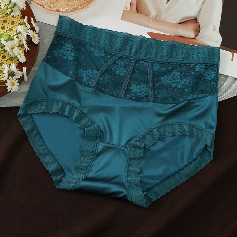 3pcs Non-trace Lace high waist briefs women's high-waist underwear abdomen hip shaping briefs Panties Underpants high Waist Quick Dry Breathable Comfortable Hip Lifting girls triangle panties