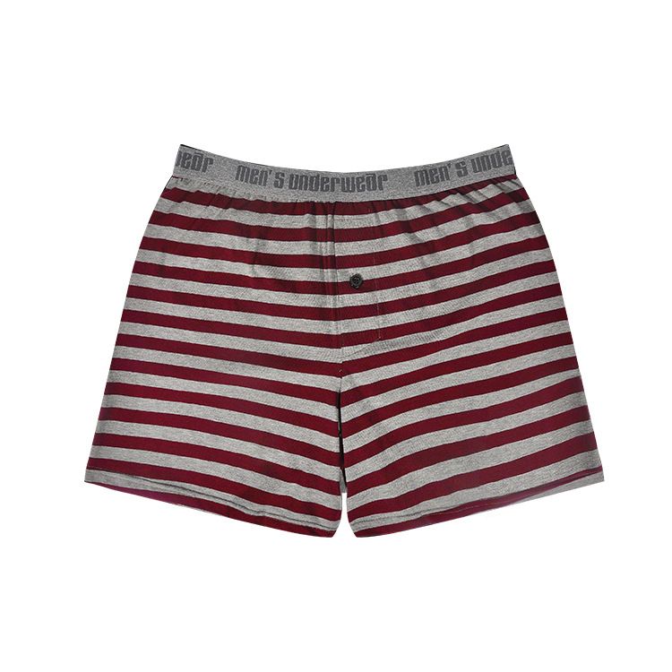 3 Piece Men's Cotton Striped Boxer Briefs Plus Size Pants Boxer Briefs Male Premium Soft comfortable Panties  Men's Breathable Underwear  Breathable Soft Large Size Men's Boxer Underwear