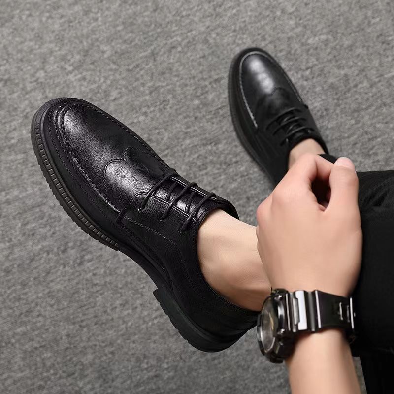 New Arrival High Quality Business Men's Shoes Men Formal Shoes  PU Business Men's Shoes Men Party Slip-Ons Fashion Glossy oxford shoes Boy Festival Gift Wedding