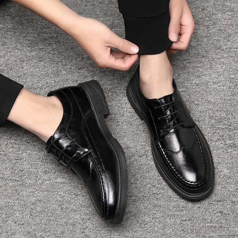 New Arrival High Quality Business Men's Shoes Men Formal Shoes  PU Business Men's Shoes Men Party Slip-Ons Fashion Glossy oxford shoes Boy Festival Gift Wedding