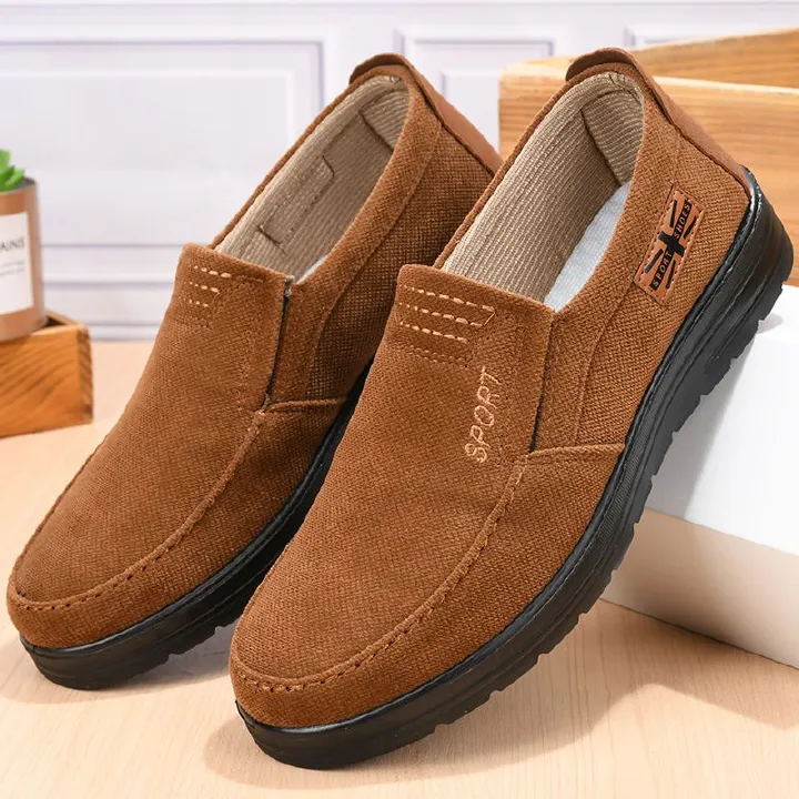 40-48 Men Shoes Loafers Slip-Ons Rubber Shoes Casual Shoes Canvas Loafers flats shoes Cloth Shoes Soft Sole Casual Work Comfortable flat shoes Men’s Canvas Slip on Sneakers
