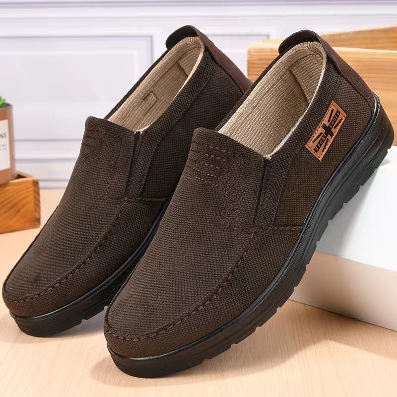 40-48 Men Shoes Loafers Slip-Ons Rubber Shoes Casual Shoes Canvas Loafers flats shoes Cloth Shoes Soft Sole Casual Work Comfortable flat shoes Men’s Canvas Slip on Sneakers