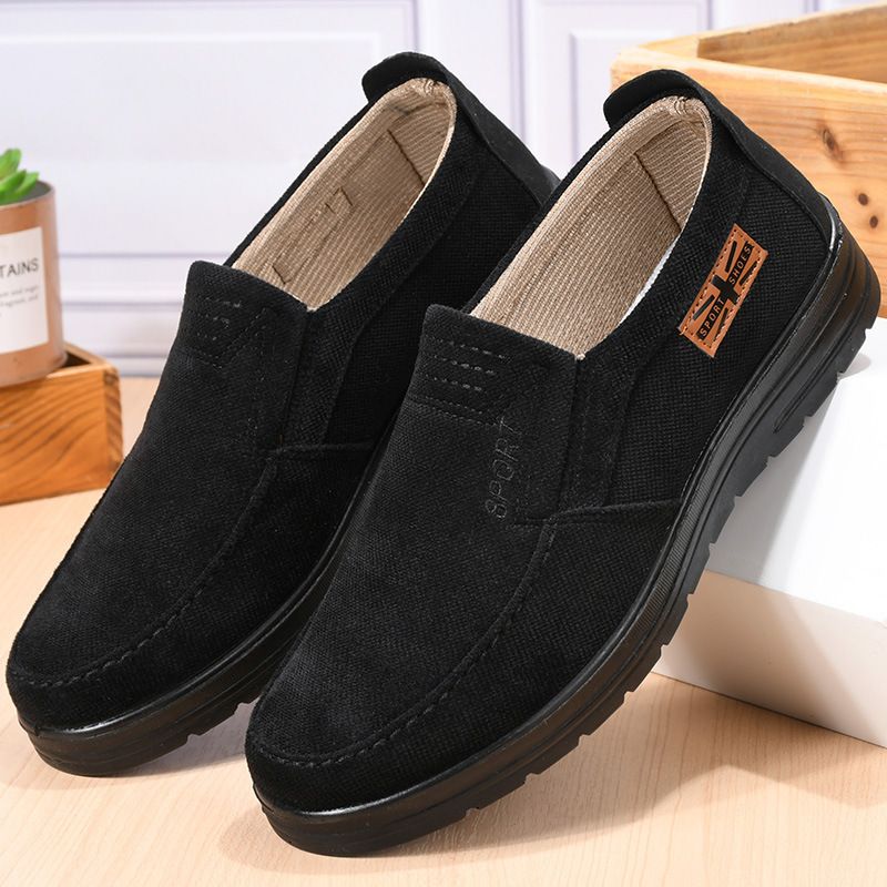 40-48 Men Shoes Loafers Slip-Ons Rubber Shoes Casual Shoes Canvas Loafers flats shoes Cloth Shoes Soft Sole Casual Work Comfortable flat shoes Men’s Canvas Slip on Sneakers