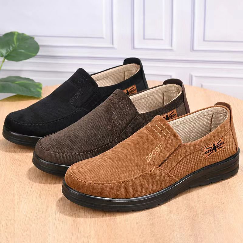 40-48 Men Shoes Loafers Slip-Ons Rubber Shoes Casual Shoes Canvas Loafers flats shoes Cloth Shoes Soft Sole Casual Work Comfortable flat shoes Men’s Canvas Slip on Sneakers