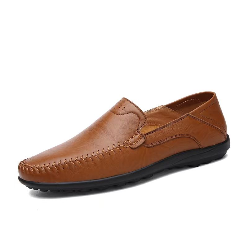 New Arrivals High Quality Business Men's Shoes Men Loafers Casual PU Flats Driving Doug Shoes Men Leisure Leather Peas Shoes  Soft Wearable Loafers Shoes Men's Genuine Leather Official Shoes