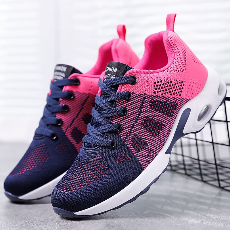 Air Cushion Women Breathable Running Shoes Fashion Sneakers  Breathable Lightweight Fashion Casual Shoes For Lady Sport Shoes Fitness Athletic Sport Shoes Woman Big Size